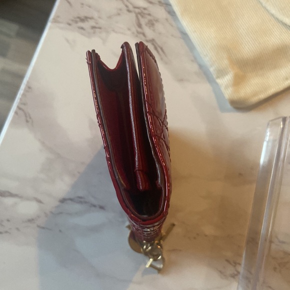 DIOR LOTUS CARD CASE/ WALLET with COA - Picture 5 of 8